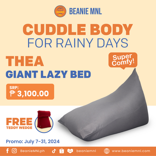 THEA Giant Lazy Bed | FREE Teddy Wedge